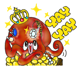 Octopus and funny pals sticker #11290869