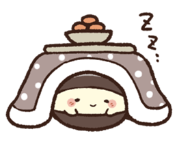 The corbicula which stays indoors 3 sticker #11290997