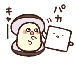 The corbicula which stays indoors 3 sticker #11291022