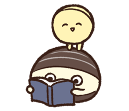 The corbicula which stays indoors 3 sticker #11291029