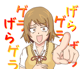 High school girls Nao 2 sticker #11291432