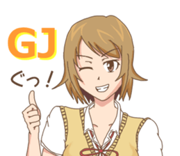 High school girls Nao 2 sticker #11291437