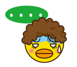 Aunty parakeet of Japan Osaka sticker #11291956