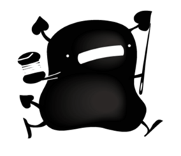 Blacky & penyori sticker #11292033