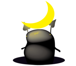 Blacky & penyori sticker #11292039