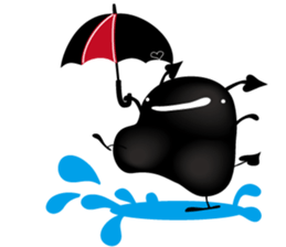 Blacky & penyori sticker #11292044