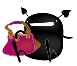 Blacky & penyori sticker #11292049