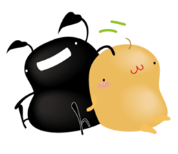 Blacky & penyori sticker #11292052