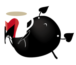 Blacky & penyori sticker #11292055