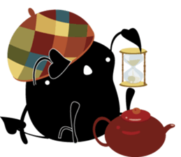 Blacky & penyori sticker #11292061