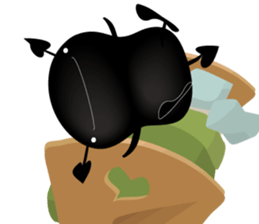 Blacky & penyori sticker #11292066