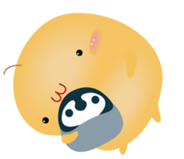 Blacky & penyori sticker #11292067