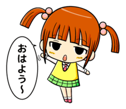 twin tail and daily life sticker #11292432
