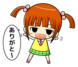 twin tail and daily life sticker #11292434