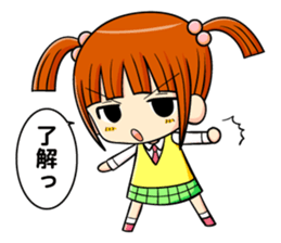 twin tail and daily life sticker #11292435