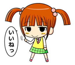 twin tail and daily life sticker #11292436