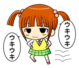 twin tail and daily life sticker #11292437