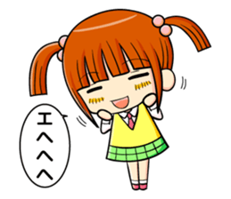 twin tail and daily life sticker #11292438