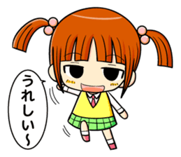 twin tail and daily life sticker #11292439