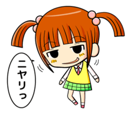 twin tail and daily life sticker #11292442