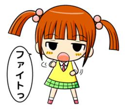 twin tail and daily life sticker #11292446