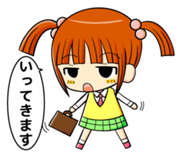 twin tail and daily life sticker #11292447