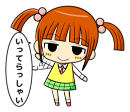 twin tail and daily life sticker #11292448