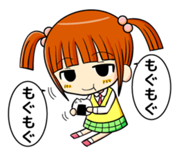 twin tail and daily life sticker #11292452