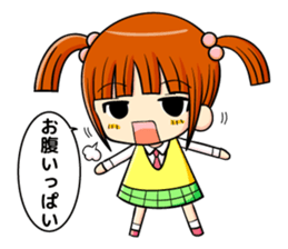 twin tail and daily life sticker #11292453