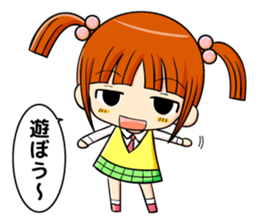 twin tail and daily life sticker #11292455