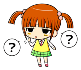 twin tail and daily life sticker #11292457