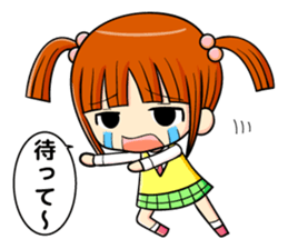 twin tail and daily life sticker #11292460