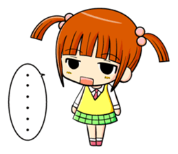 twin tail and daily life sticker #11292461