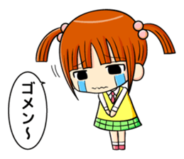 twin tail and daily life sticker #11292463