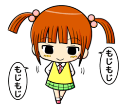 twin tail and daily life sticker #11292466