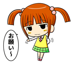 twin tail and daily life sticker #11292468