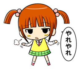 twin tail and daily life sticker #11292469