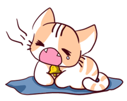 Orange Cat like Orange sticker #11292569