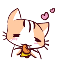 Orange Cat like Orange sticker #11292572