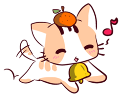 Orange Cat like Orange sticker #11292577