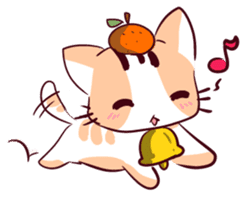 Orange Cat like Orange sticker #11292577