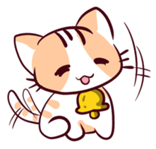 Orange Cat like Orange sticker #11292580