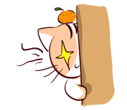 Orange Cat like Orange sticker #11292594