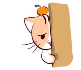 Orange Cat like Orange sticker #11292595