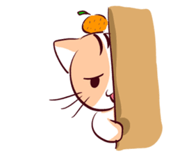 Orange Cat like Orange sticker #11292595