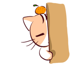 Orange Cat like Orange sticker #11292596