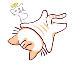 Orange Cat like Orange sticker #11292597