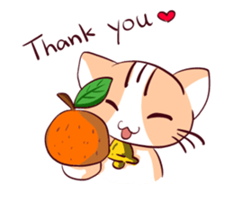 Orange Cat like Orange sticker #11292599