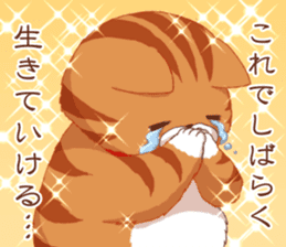 Fatty cat of the comedy fan sticker #11292730