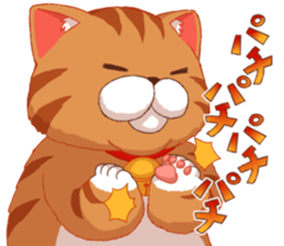 Fatty cat of the comedy fan sticker #11292757